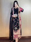 Zarmina Embroidered Kaftaan 3 Piece