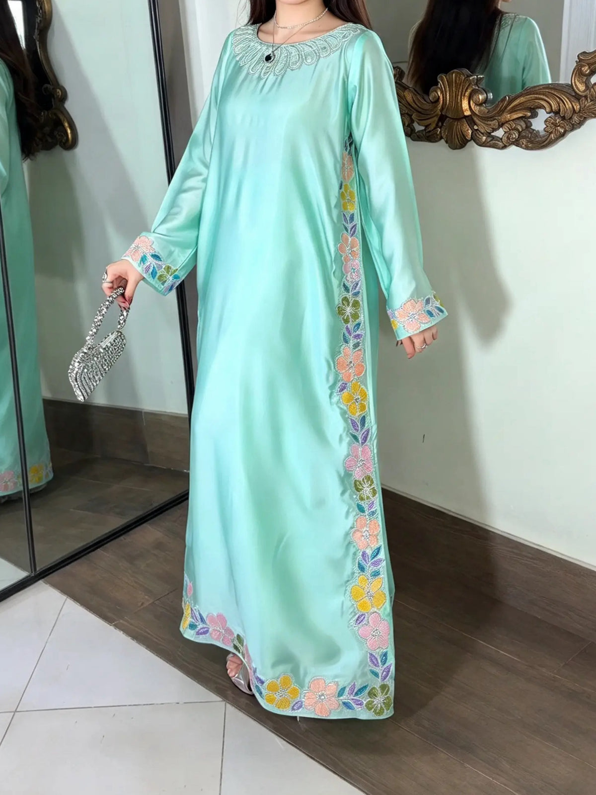 Emerald Pastel Kaftan
